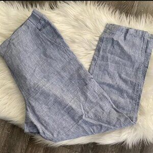 J.Jill linen pants pull long elastic waist lounge